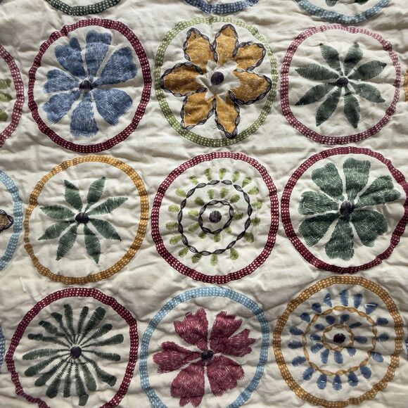 LL Bean Cottage Country Earthtone Floral Decorative Standard Pillow Sham 21x27 - Picture 3 of 6